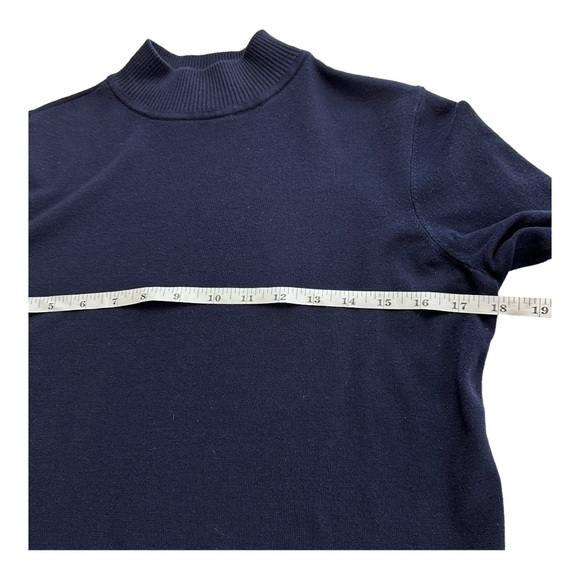 CHICO's Women's Blue Turtleneck Long Sleeve Sweater Size 0 - Picture 5 of 11